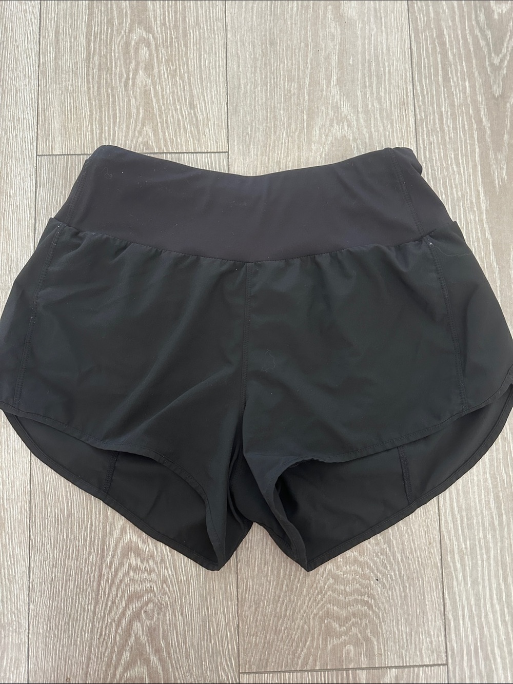 Women's Black High-Waist Active Shorts